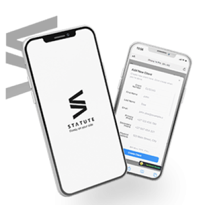 Mockup of Statute mobile app
